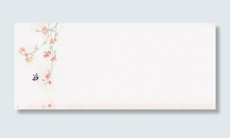 手绘古风浪漫小花高清