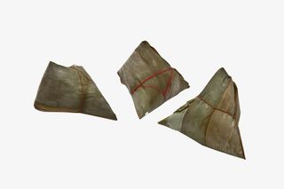 3个包好的粽子免抠