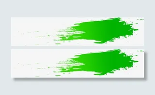 一抹绿色颜料免抠