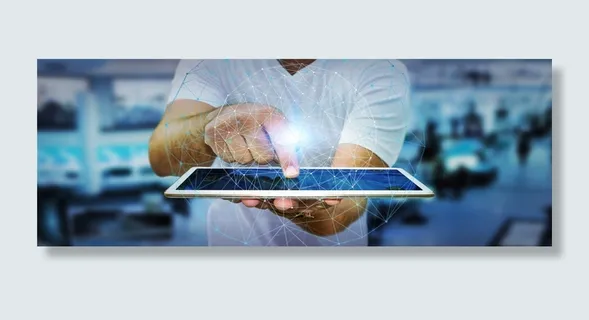 点平板电脑的商务男人科技背景高清 点平板电脑的商务男人科技背景高清