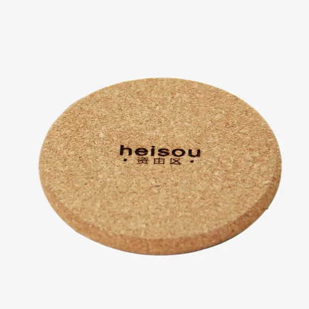 heisou圆形软木杯垫免抠