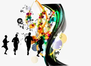 动感线条背景免抠