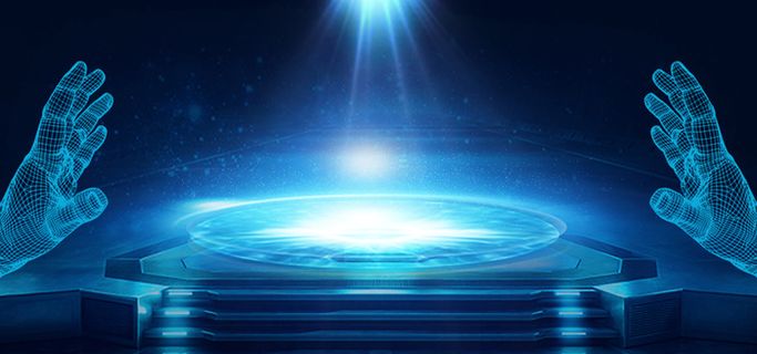 炫酷科技风人工智能banner高清商务科技背景