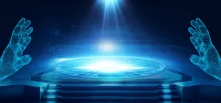 炫酷科技风人工智能banner高清商务科技背景