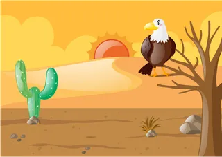 沙漠风景背景设计高清