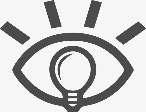 矢量创意眼睛标志免抠