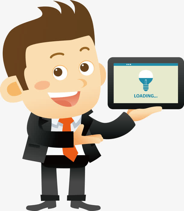 网页教育培训卡通人物免抠