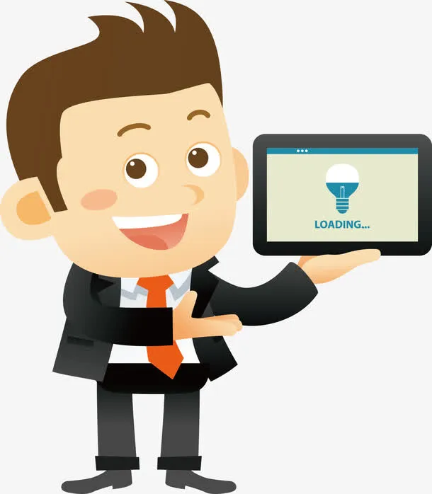 网页教育培训卡通人物免抠