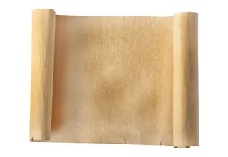 怀旧卷轴纸张免抠