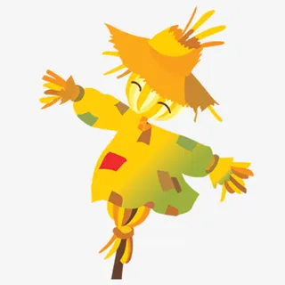 稻草人手绘图免抠