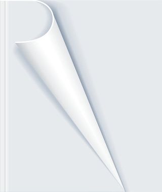 灰色漂亮卷角免抠