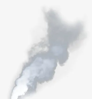 灰色透明轻烟烟雾烟云扭曲飘散免抠