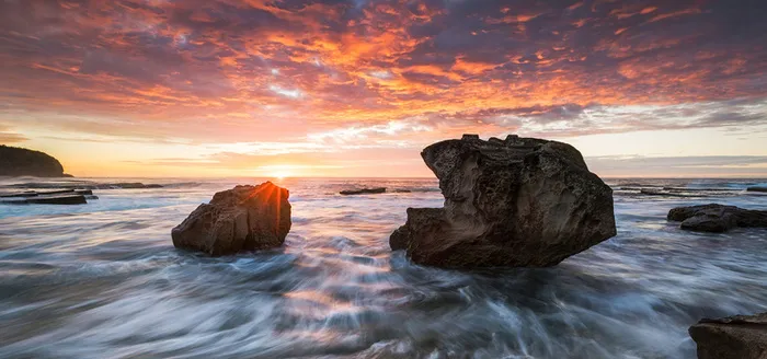海边黄昏背景图高清