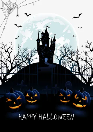 万圣节城堡免抠