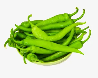新鲜有机青尖椒摄影免抠