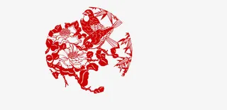 新年剪纸窗花免抠