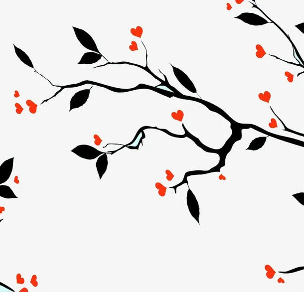 树枝插画免抠