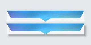 蓝色渐变标签海报免抠