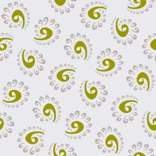 绿色详云印花免抠