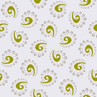 绿色详云印花免抠