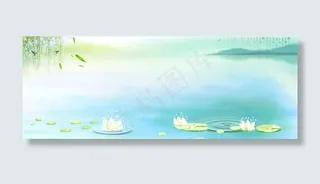 清新背景海报