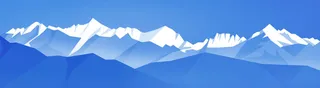 扁平雪山高山banner高清