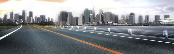 灰色大气公路背景高清