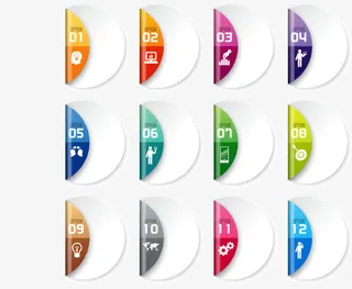 商业信息图表免抠