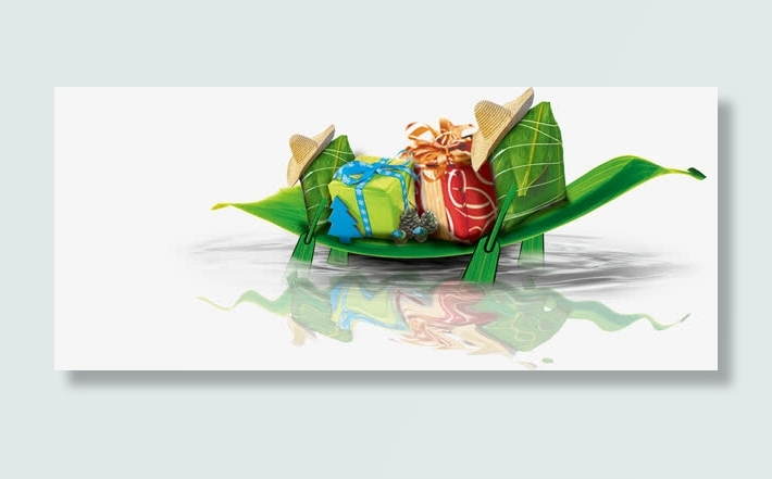 端午节船只粽子装饰免抠