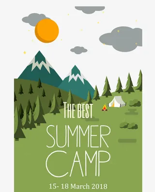 海报装饰帐篷免抠