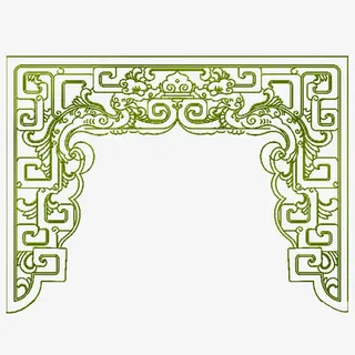 刺绣纹理装饰图案免抠