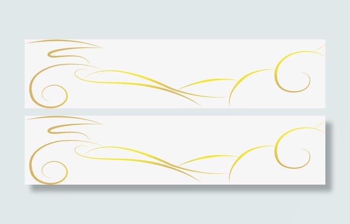 感恩父亲节绿色彩条免抠