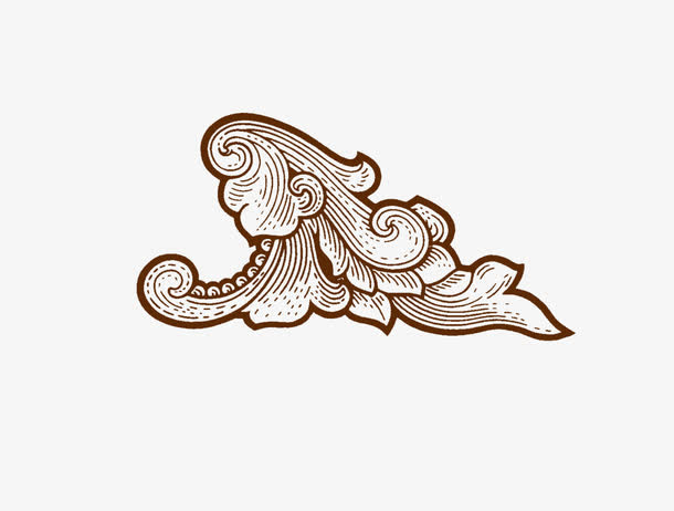 欧式花纹免抠