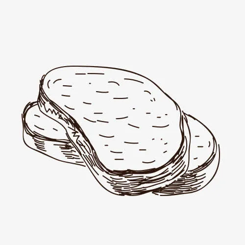 线稿牛肉免抠