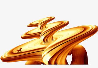 金色地产广告免抠