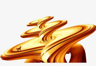 金色地产广告免抠