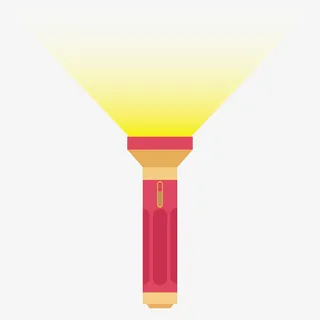 手电筒照光芒免抠