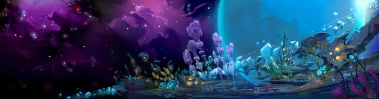 紫色绿色梦幻装修免抠 紫色绿色梦幻装修免抠