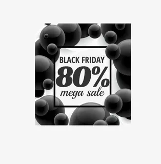 黑色圆球边框海报免抠