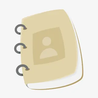 地址联系书接触客户服务记事本简免抠