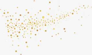 金色波点新店开业促销免抠