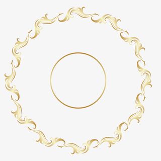 金色复古金色花纹免抠免费下载免抠