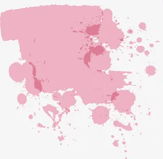 矢量粉色动感笔刷图免抠