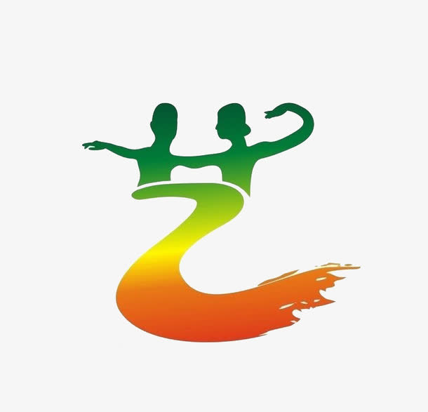 艺术节艺字变形体标志免抠