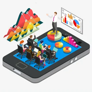 金融分析师矢量图免抠