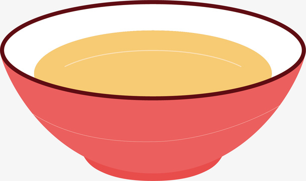 矢量图粉色装汤碗免抠手绘/卡通卡通元素