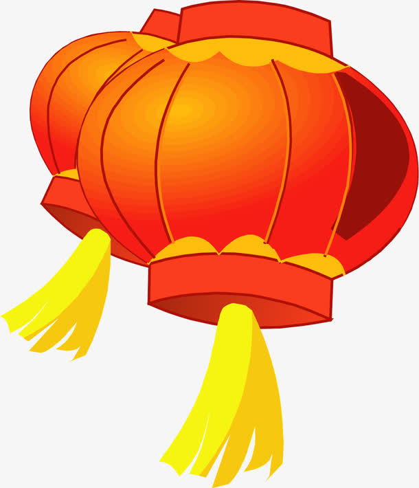 新年祝福  卡通喜庆红灯笼免抠