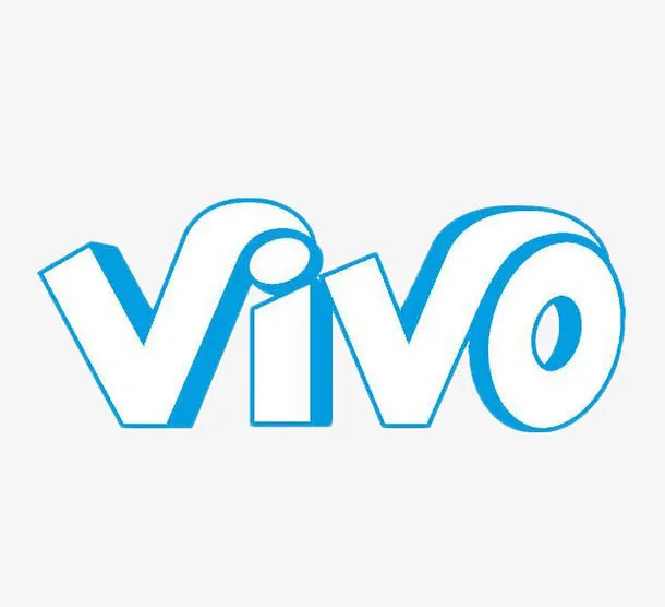 vivo蓝色立体logo免抠
