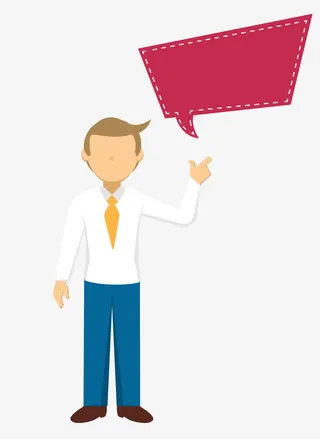 矢量素材红色对话框对话框免抠