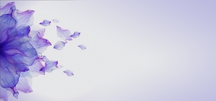 手绘紫色花背景高清